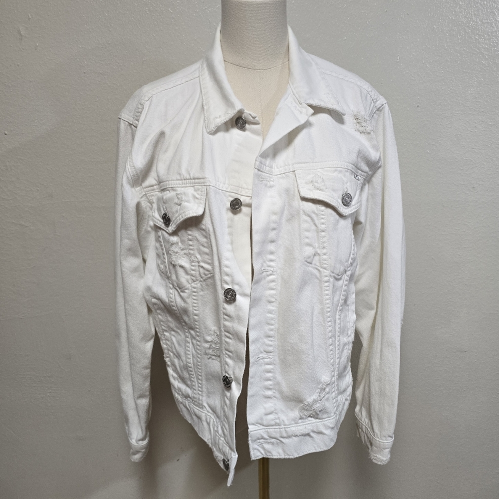 MOTHER The Brother Jacket Party Crashers White Size Large
